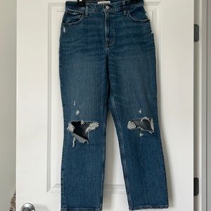 Abercrombie 90’s straight ultra high rise jeans “CURVE LOVE”